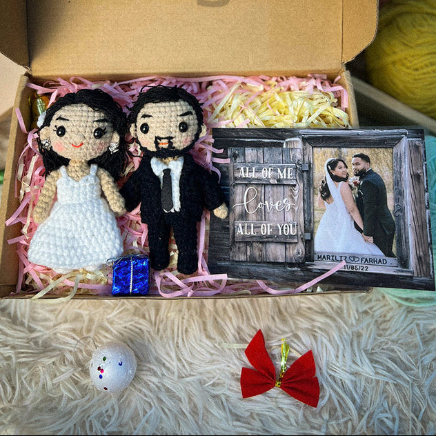 Personalized Crochet Doll with Photo Card