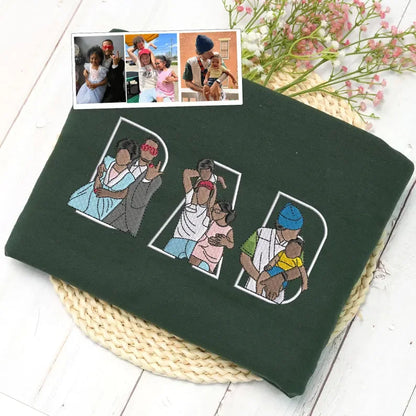 Custom Family Embroidered Sweatshirt – A Unique and Heartwarming Gift for Papa, Dad or Mama