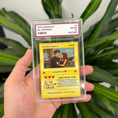 Custom Anime Photo Couple Card For Your love