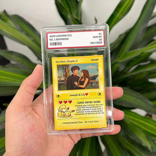 Custom Anime Photo Couple Card For Your love