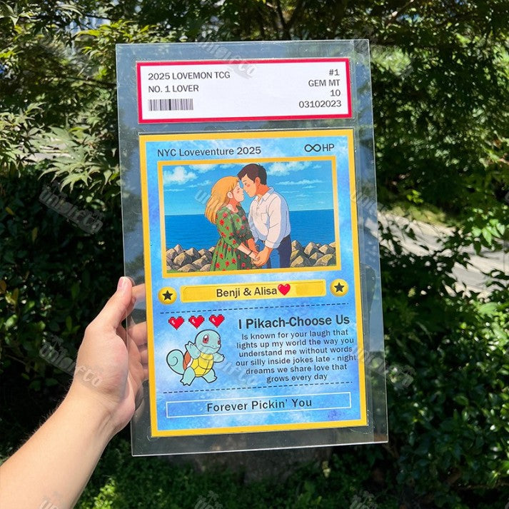 Custom Anime Photo Couple Card For Your love