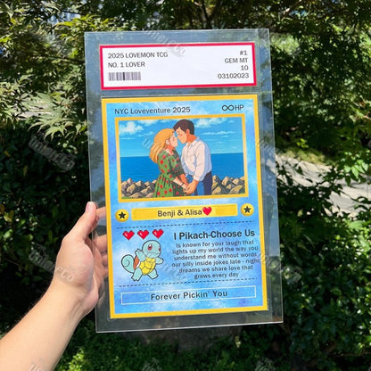 Custom Anime Photo Couple Card For Your love