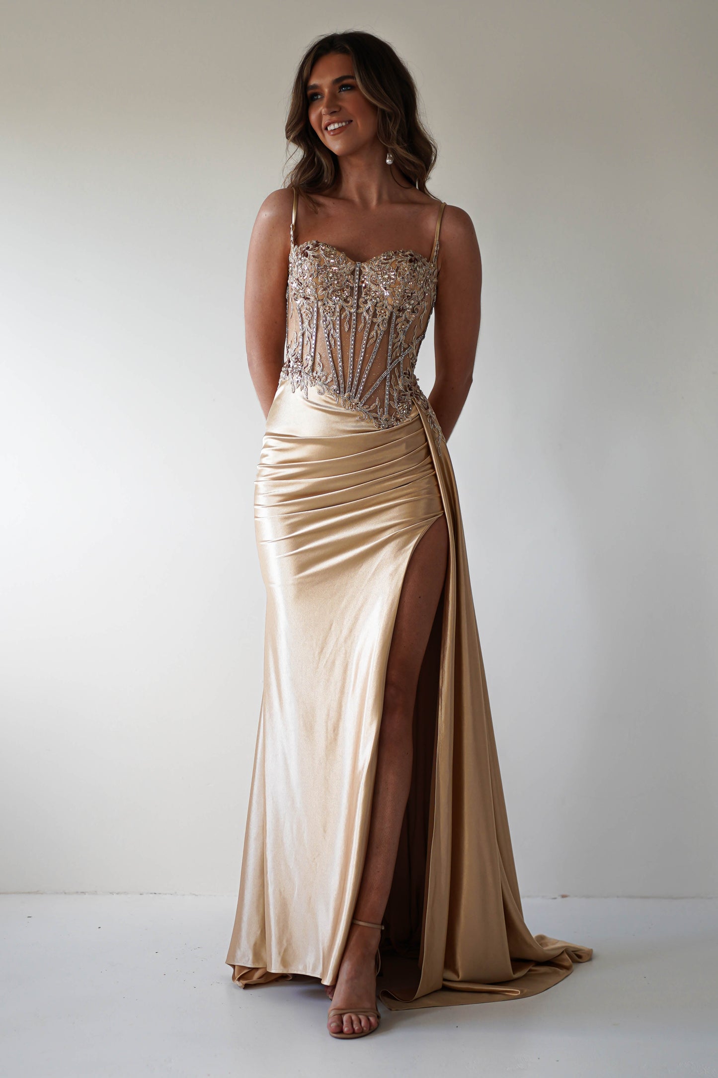 Diva Embellished Corset Gown