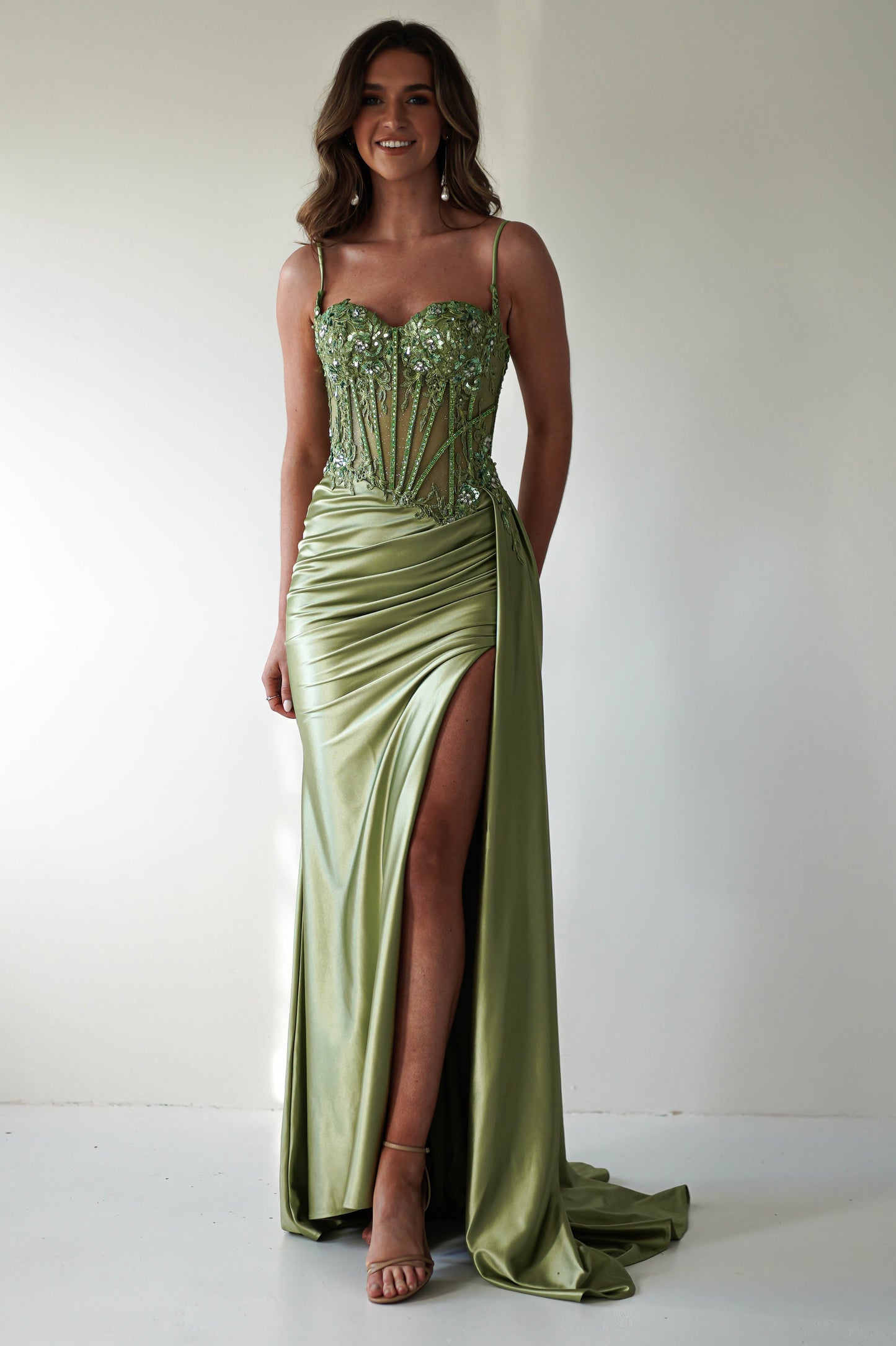Diva Embellished Corset Gown