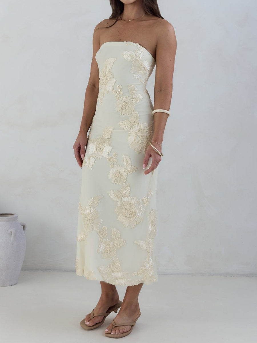 Strapless Midi Dress