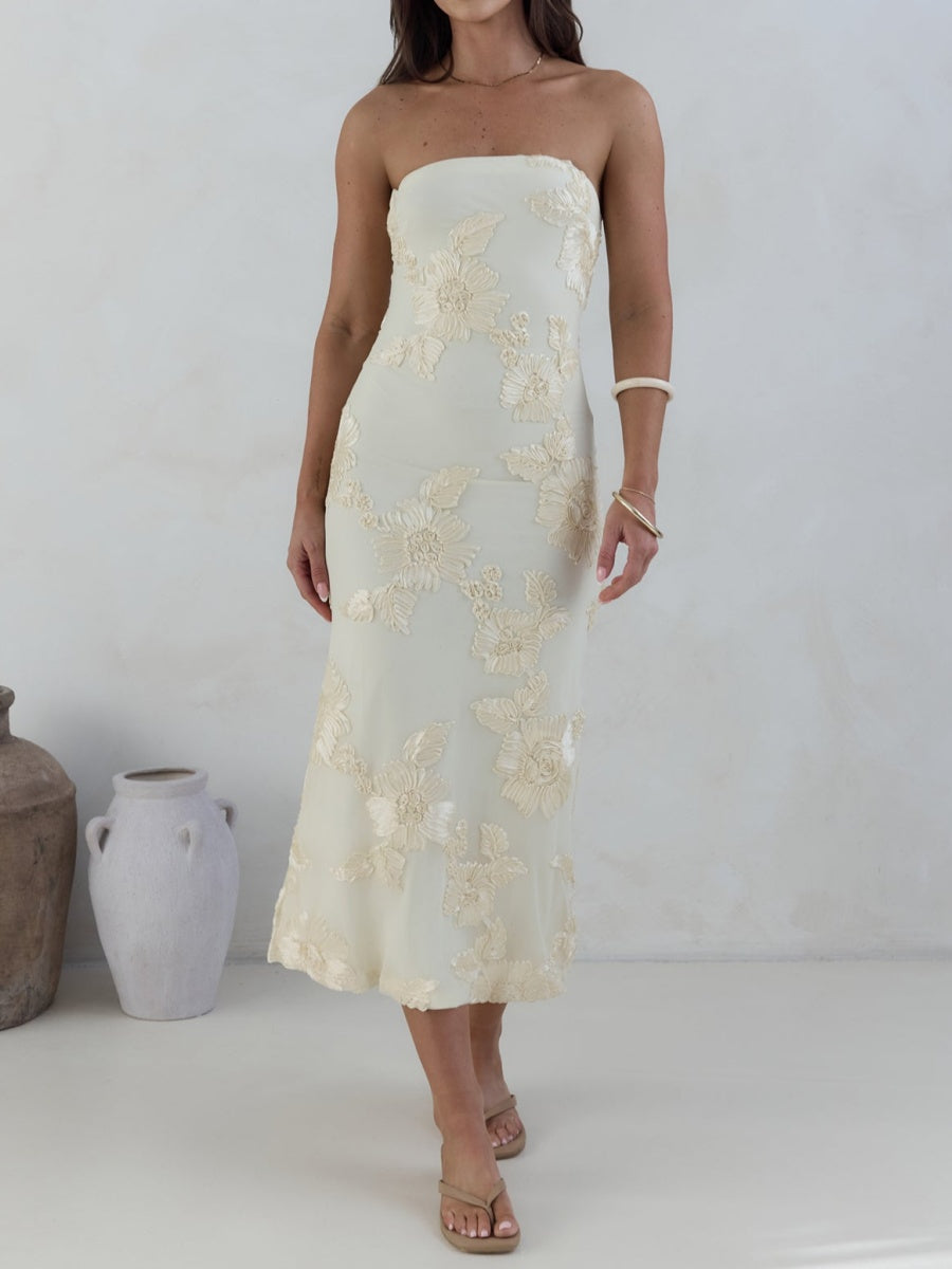 Strapless Midi Dress