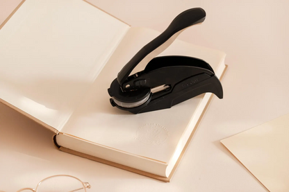 Custom BOOK EMBOSSER STAMP | Personalized Library Stamp | Choose from 5 Designs | Embosser, Wood or Self Inking | Ideal Gift for Book Lovers