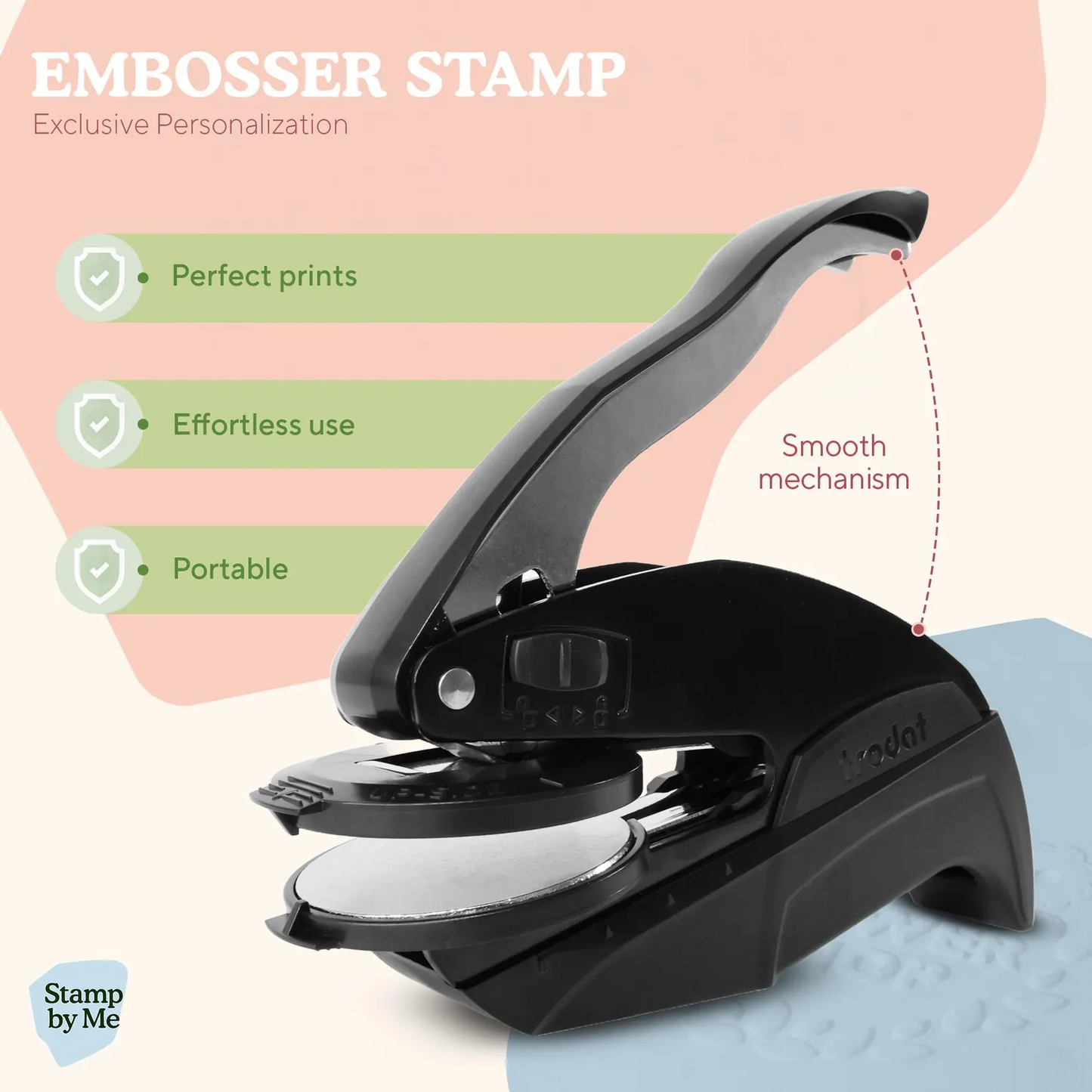 Custom BOOK EMBOSSER STAMP | Personalized Library Stamp | Choose from 5 Designs | Embosser, Wood or Self Inking | Ideal Gift for Book Lovers