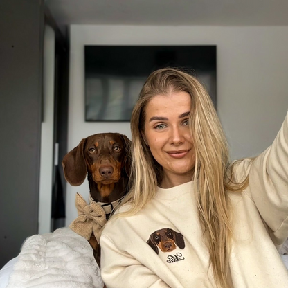 Embroidered Pet Portrait Organic Sweatshirt