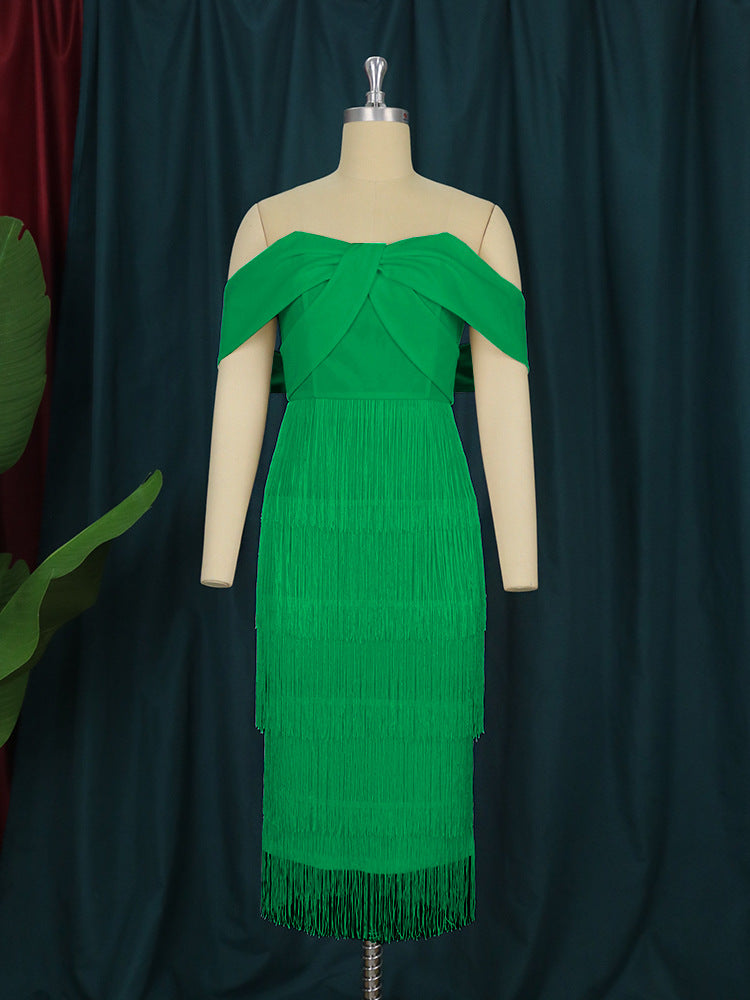 Fancy Fringer Occasion Dress