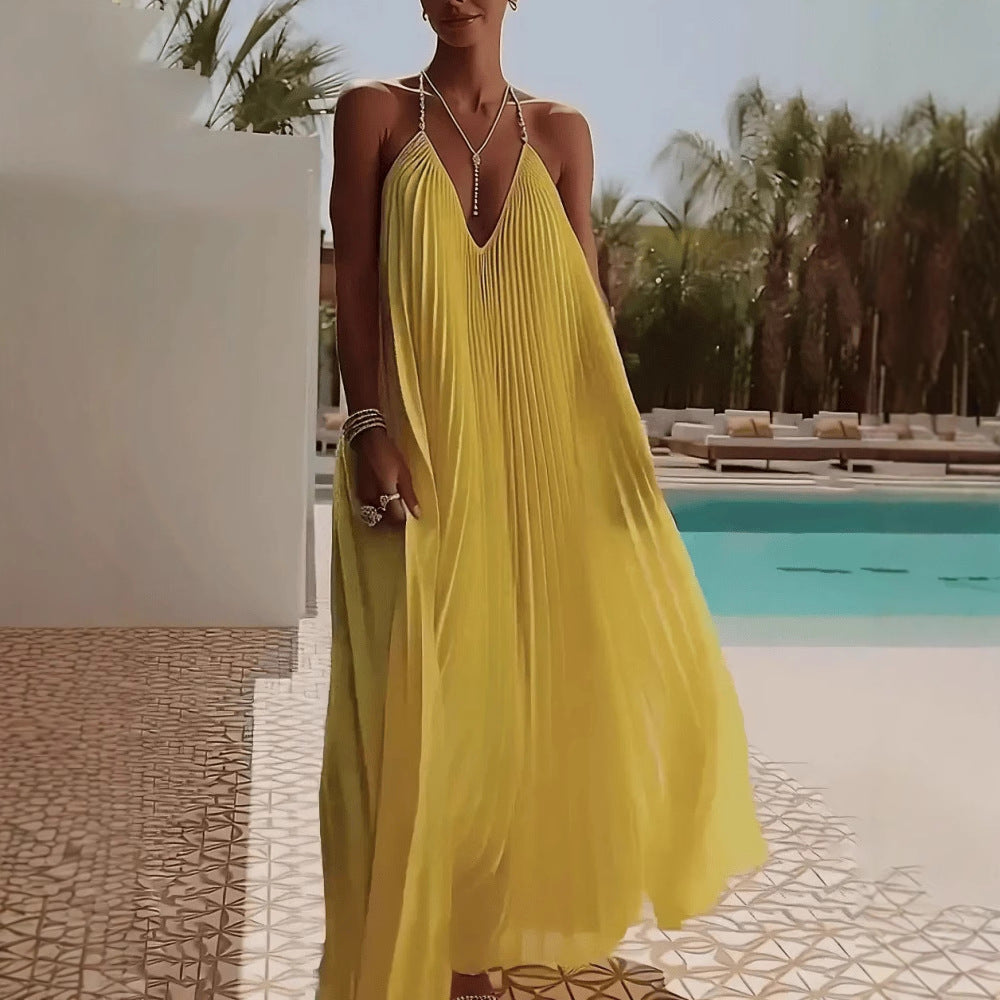 Crystal Pleated Gown
