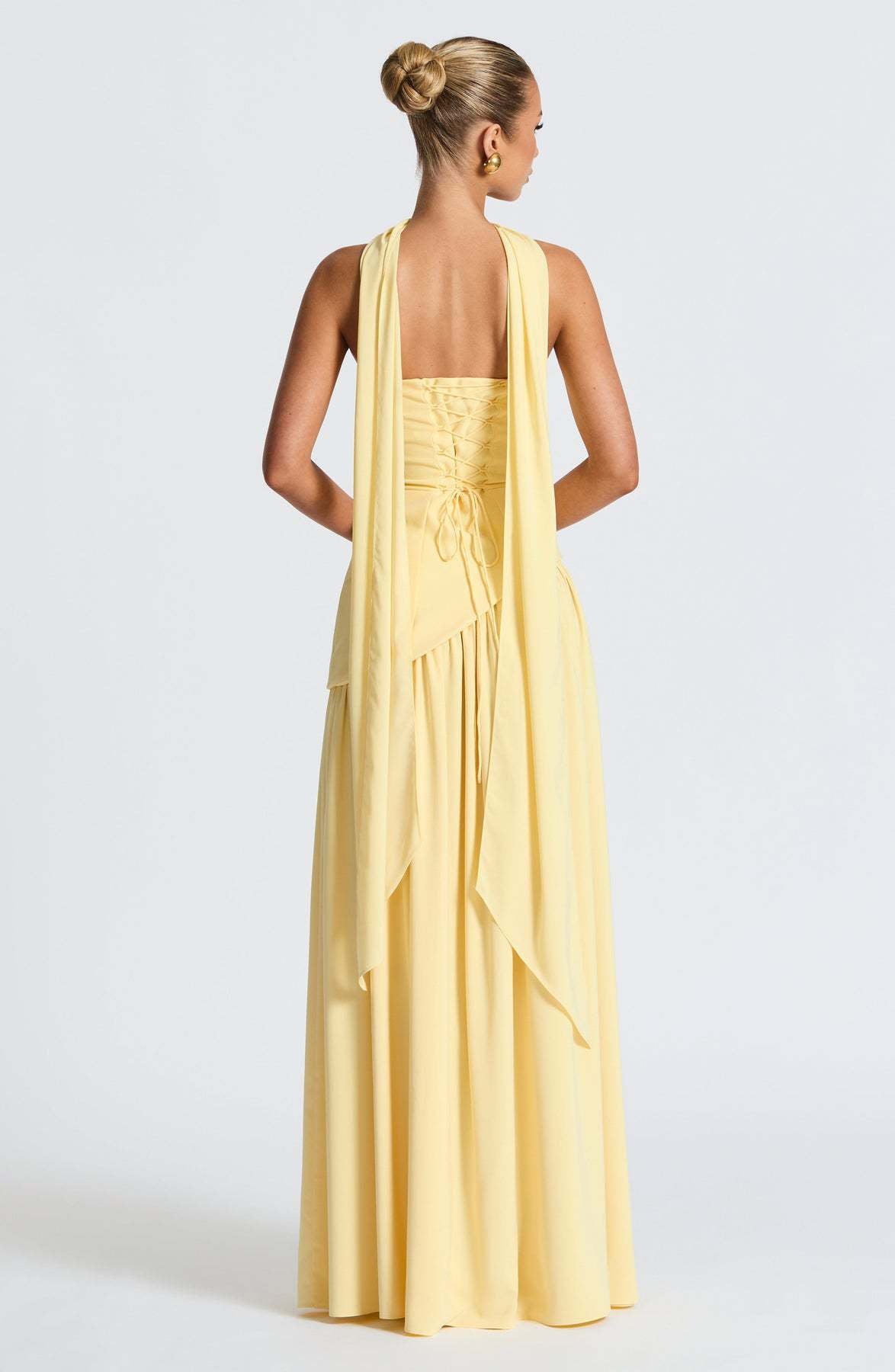 Solid Color Slit Dress