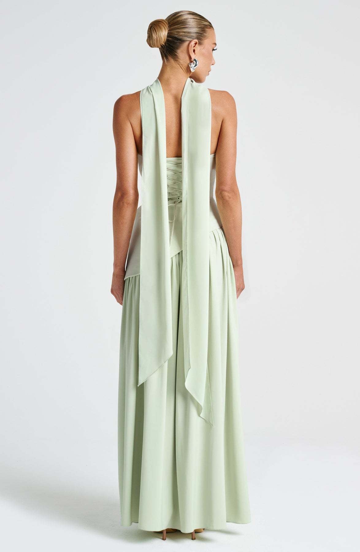 Solid Color Slit Dress