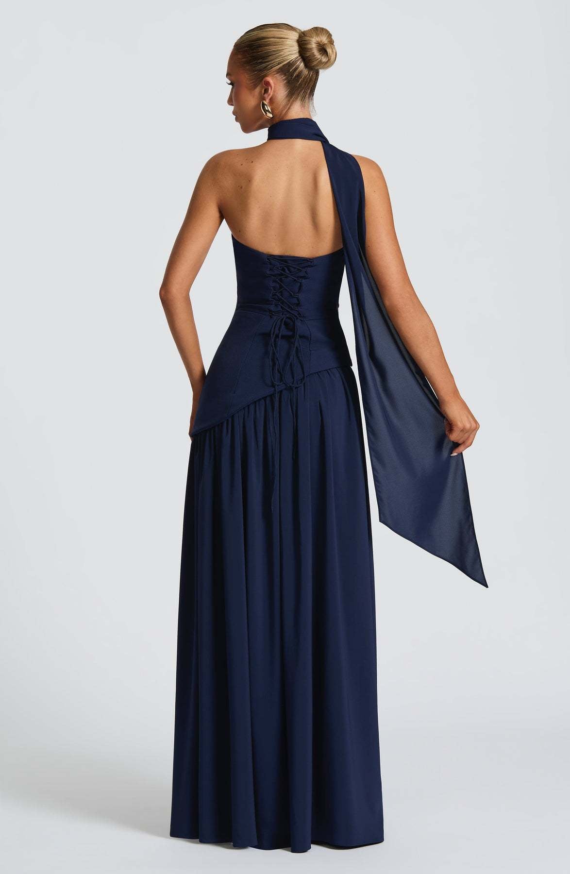 Solid Color Slit Dress