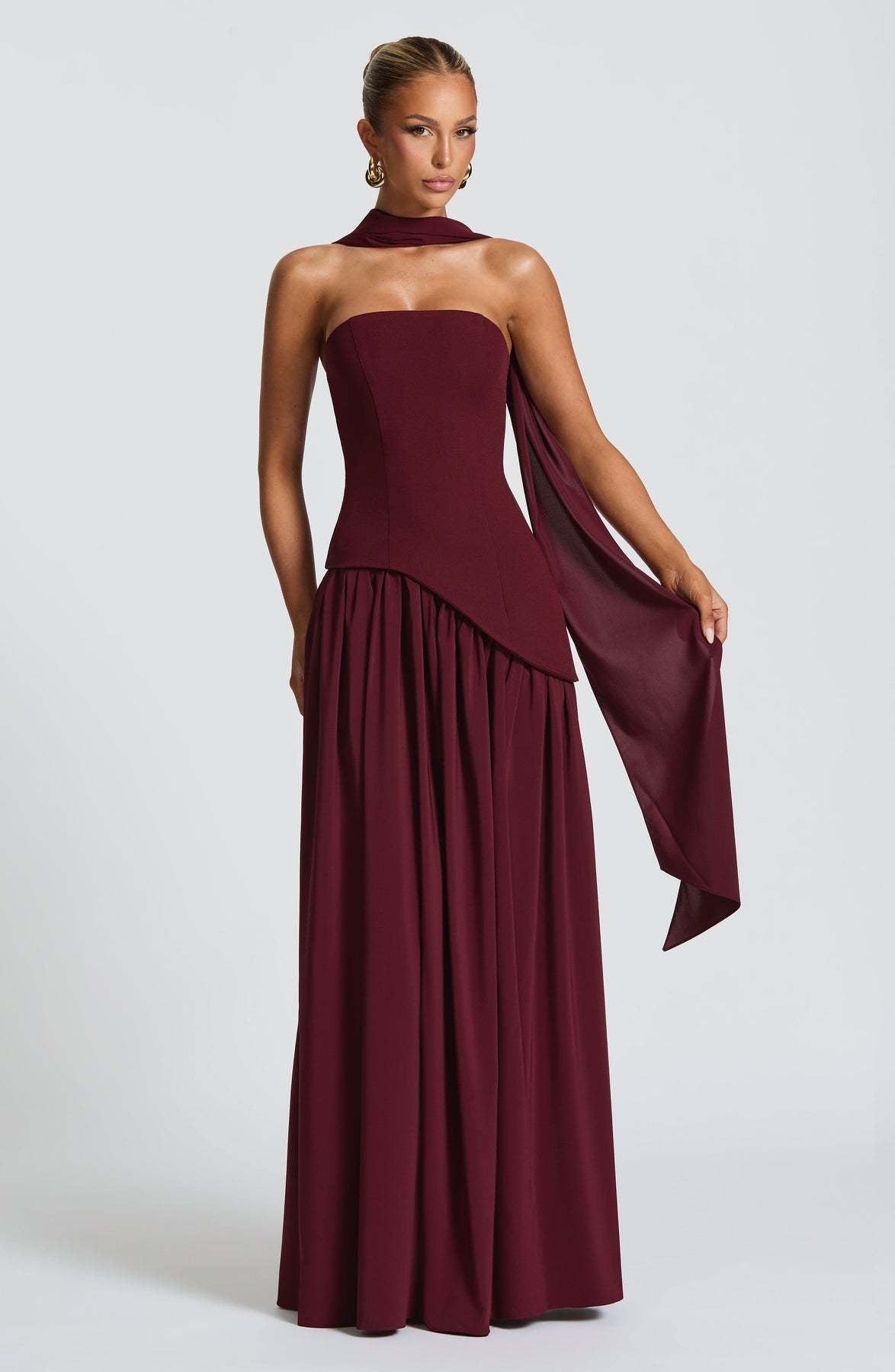 Solid Color Slit Dress