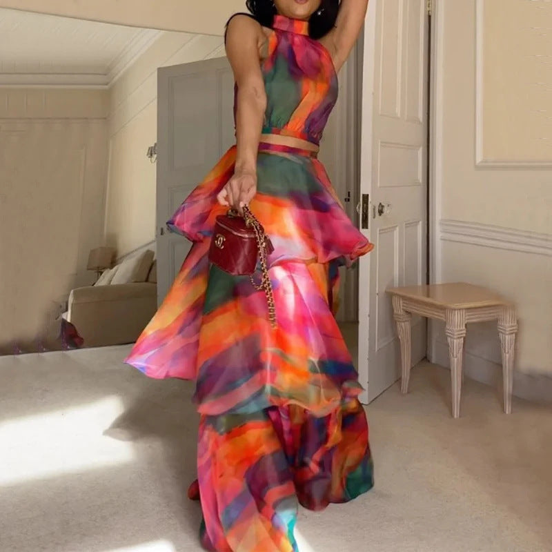 Floral Cake Skirt Set