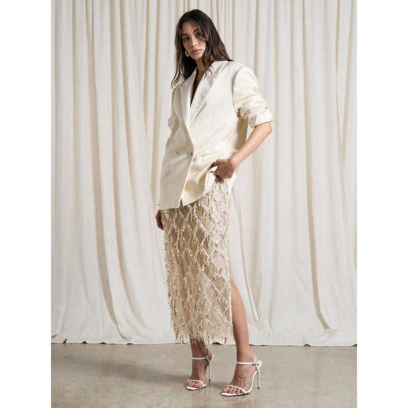 Luxury Evening Maxi Pencil Skirt