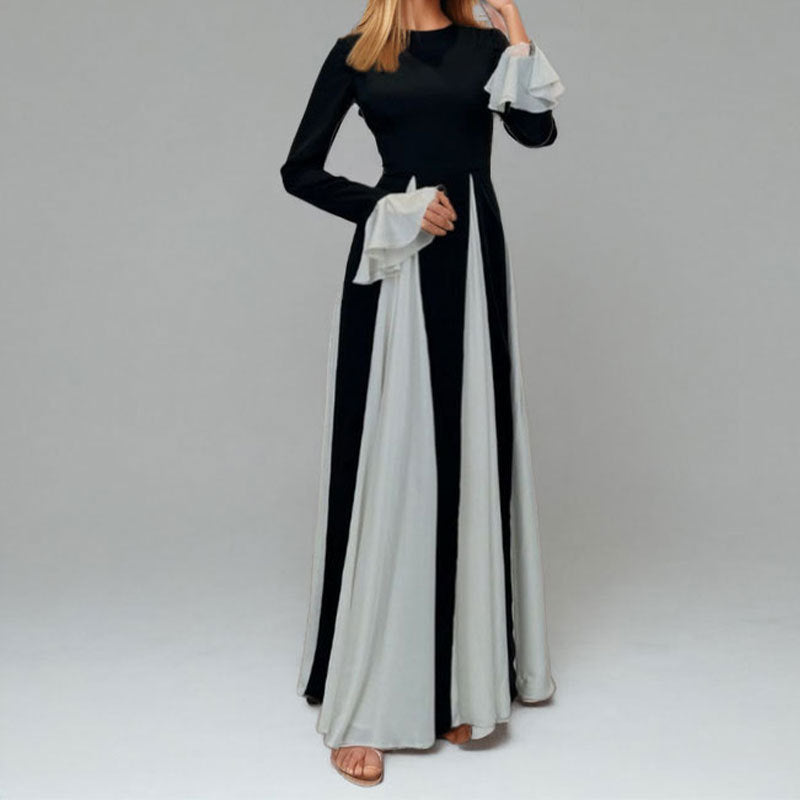 Color Block Maxi Gown