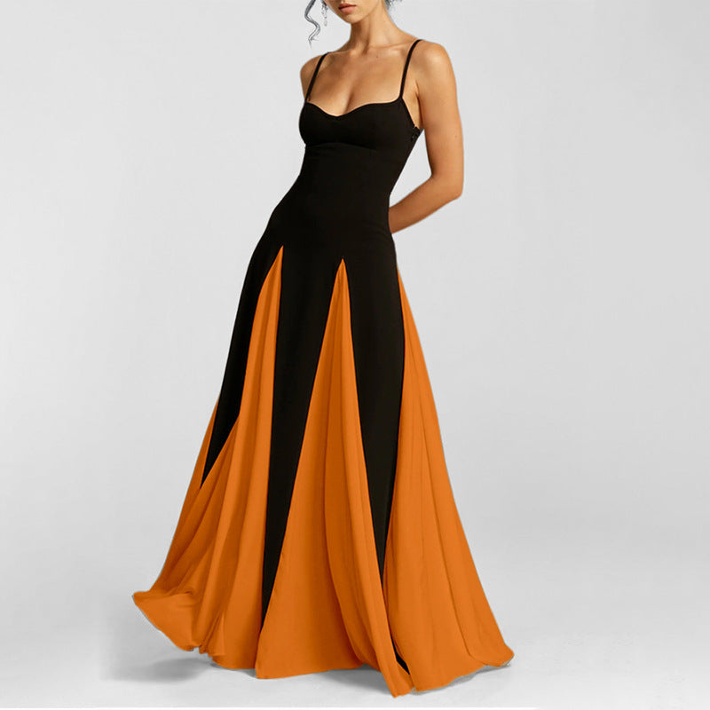 Color Block Maxi Gown