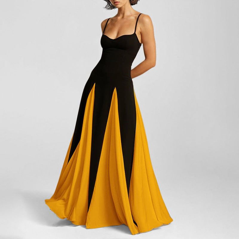 Color Block Maxi Gown