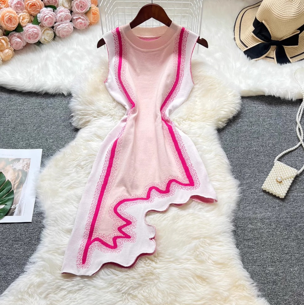 Tie-dye Sleeveless Knit Dress