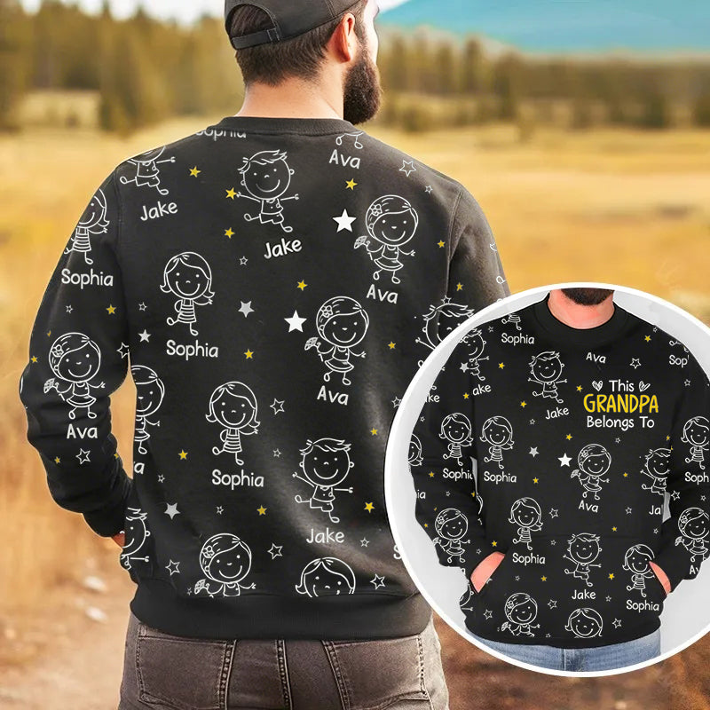 Personalized “Grandpa of Doodle” Hawaiian T-Shirt/Crewneck/Hoodie