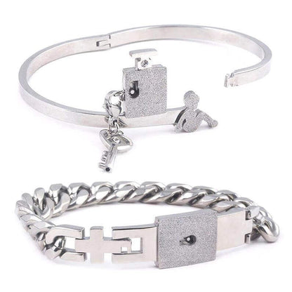 Lock & Key Bracelet for Boyfriend, Girlfriend, Lover