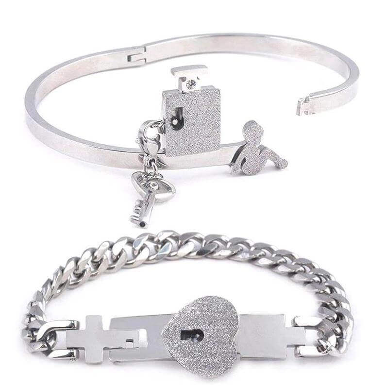 Lock & Key Bracelet for Boyfriend, Girlfriend, Lover