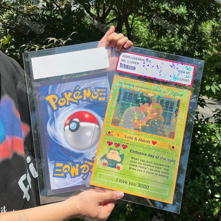 Custom Anime Photo Couple Card For Your love