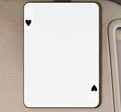 King & Queen Personalized Wooden Photo Visor Clip for Couples - "Perfect Pair" Custom Car Accessory