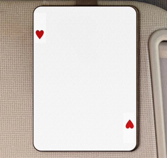 King & Queen Personalized Wooden Photo Visor Clip for Couples - "Perfect Pair" Custom Car Accessory