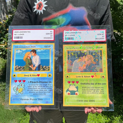 Custom Anime Photo Couple Card For Your love