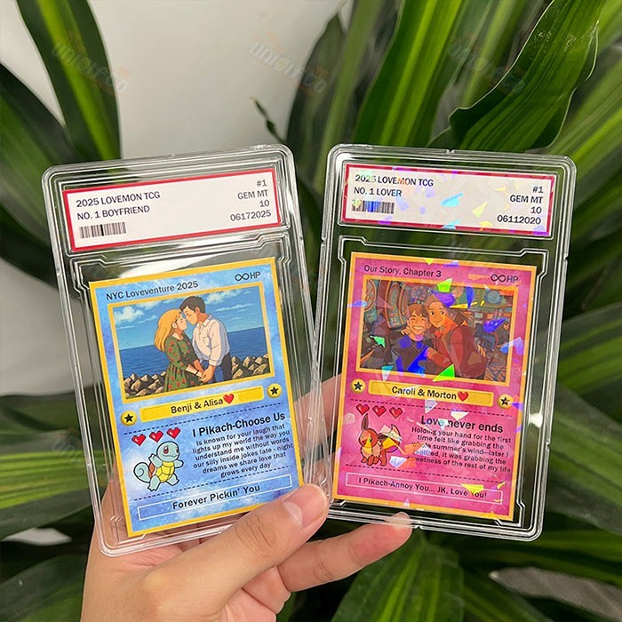 Custom Anime Photo Couple Card For Your love