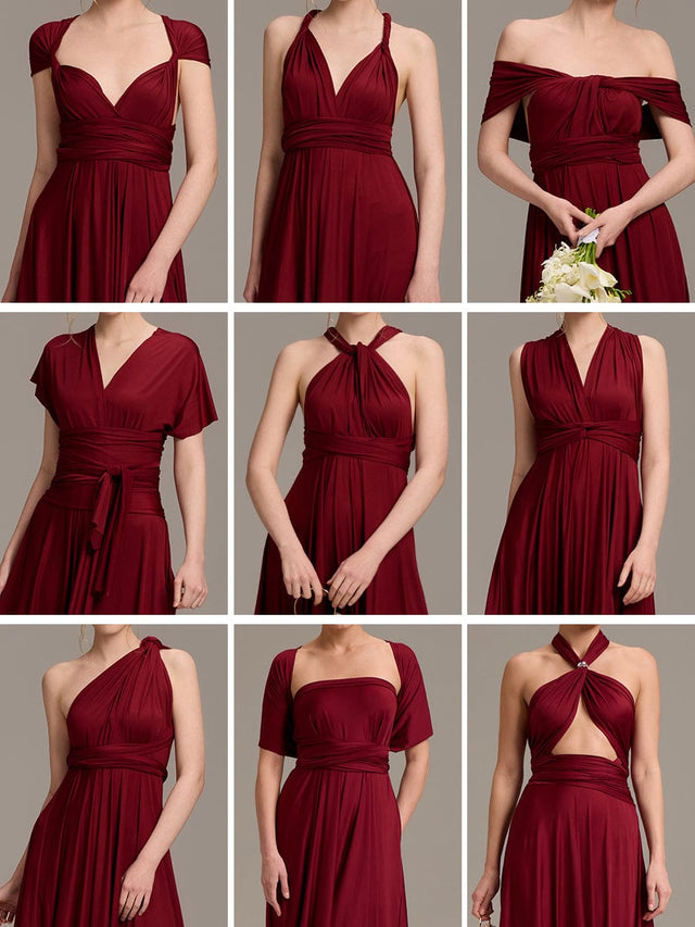 High-Stretch Soft Versatile Convertible Bridesmaid Dress