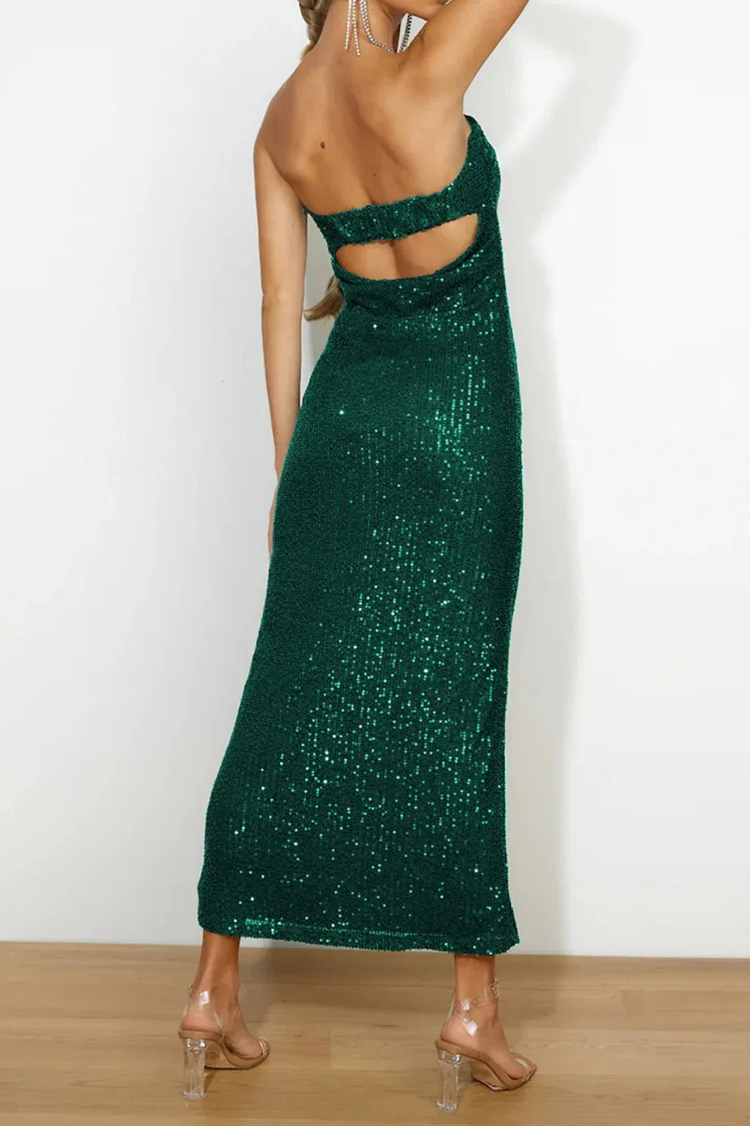 Sheath Column Maxi Sequins Formal Evening Dresses 740619740484