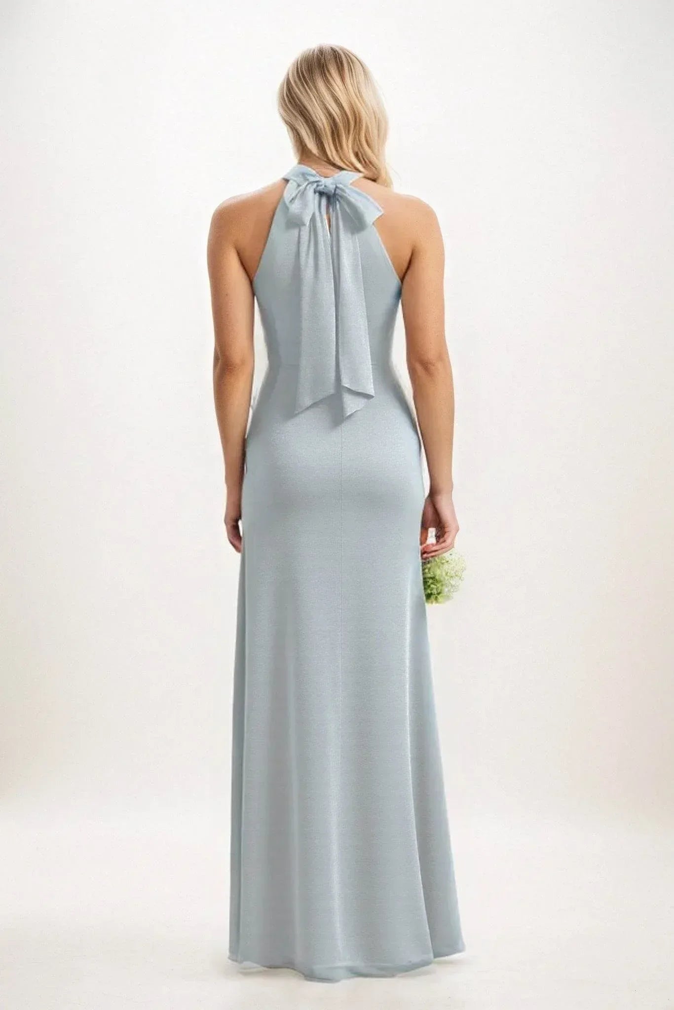 Sheath-Column Maxi Elastic Cloth Dress CB0814CS
