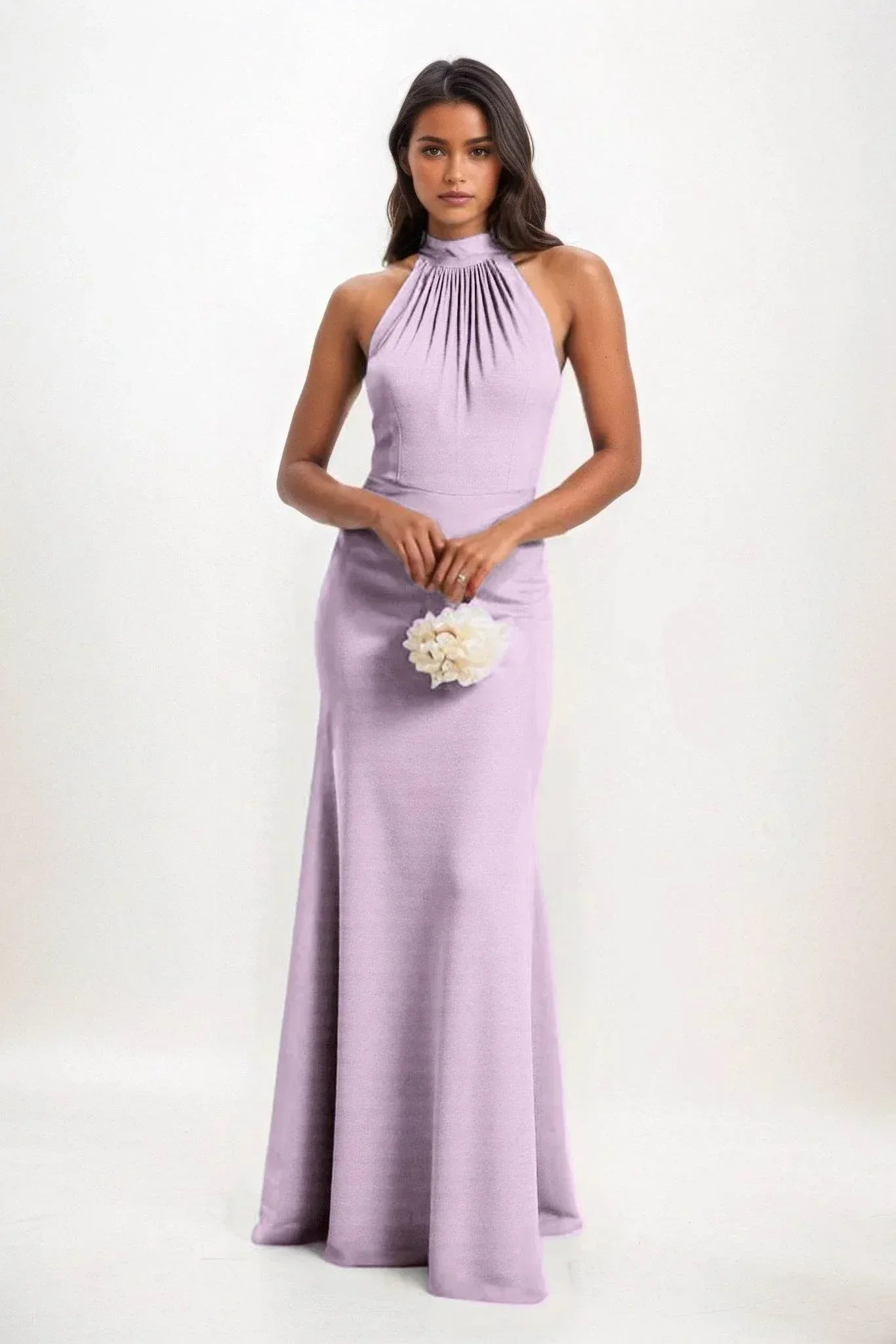 Sheath-Column Maxi Elastic Cloth Dress CB0814CS