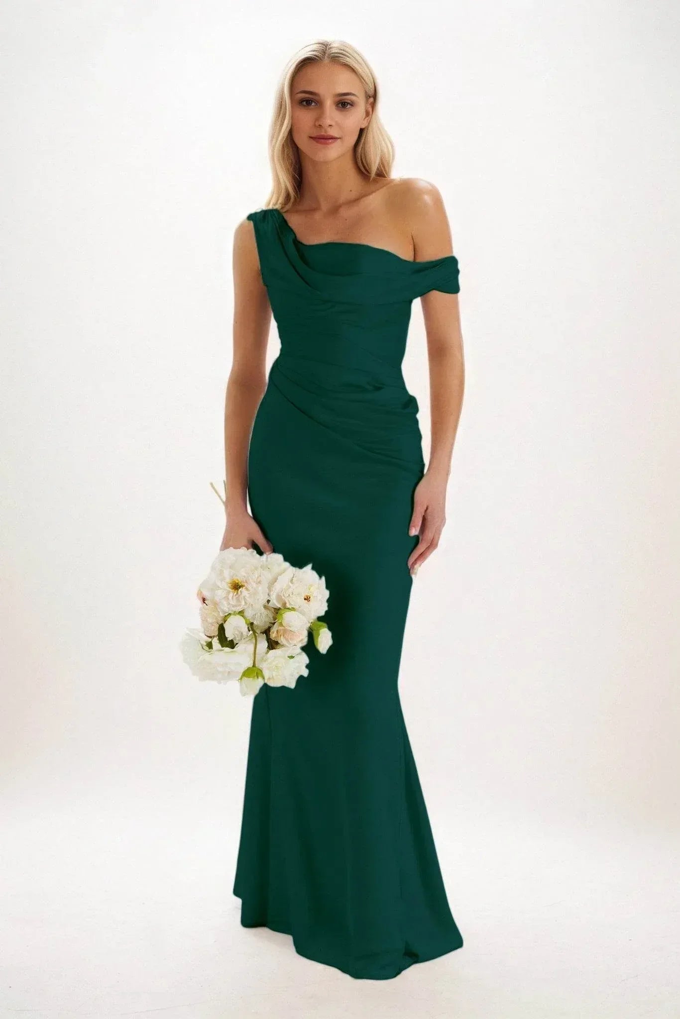 Sheath-Column Maxi Luxe Satin Dress CB0815CS