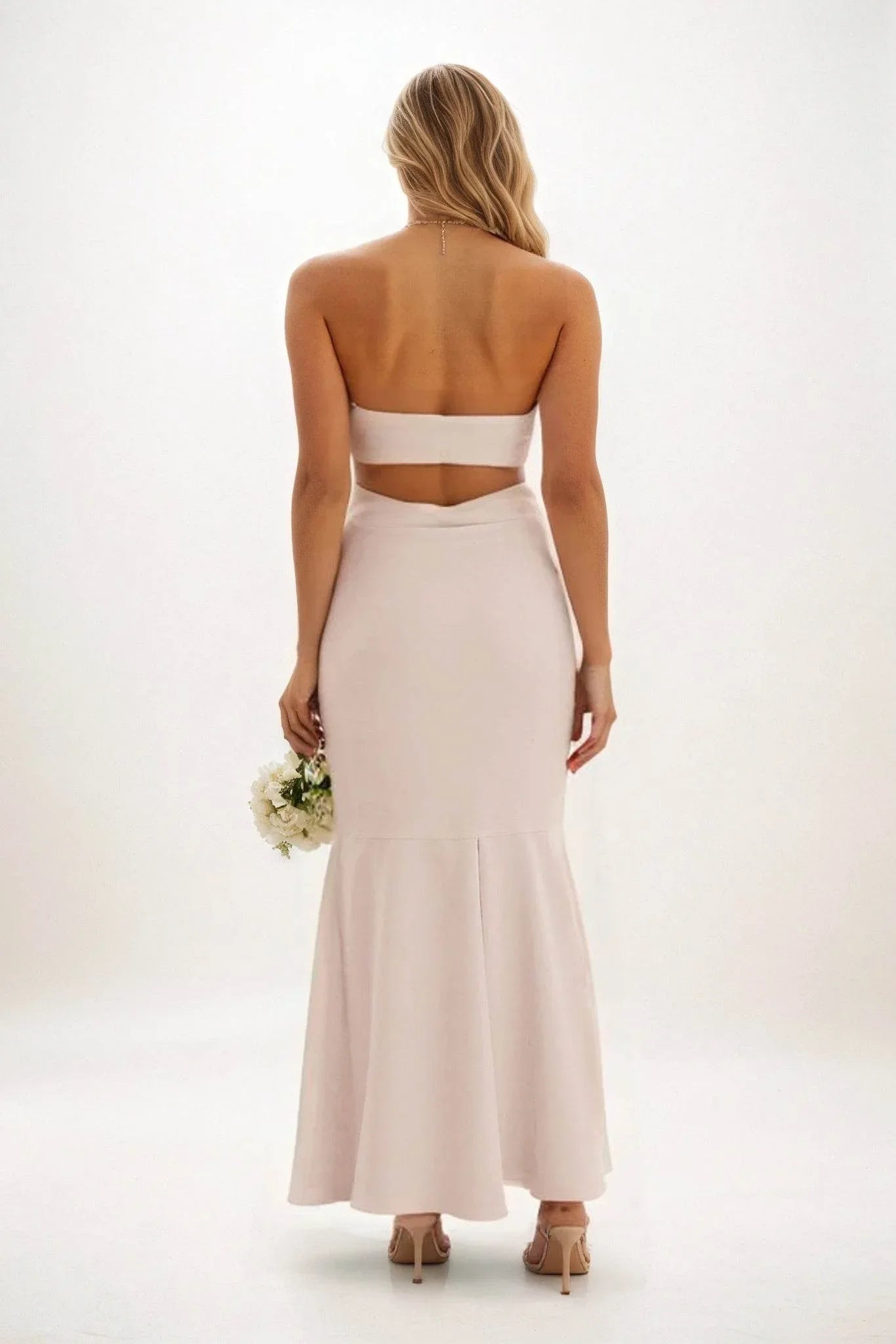 Sheath-Column Midi Luxe Satin Dress CB0829CS