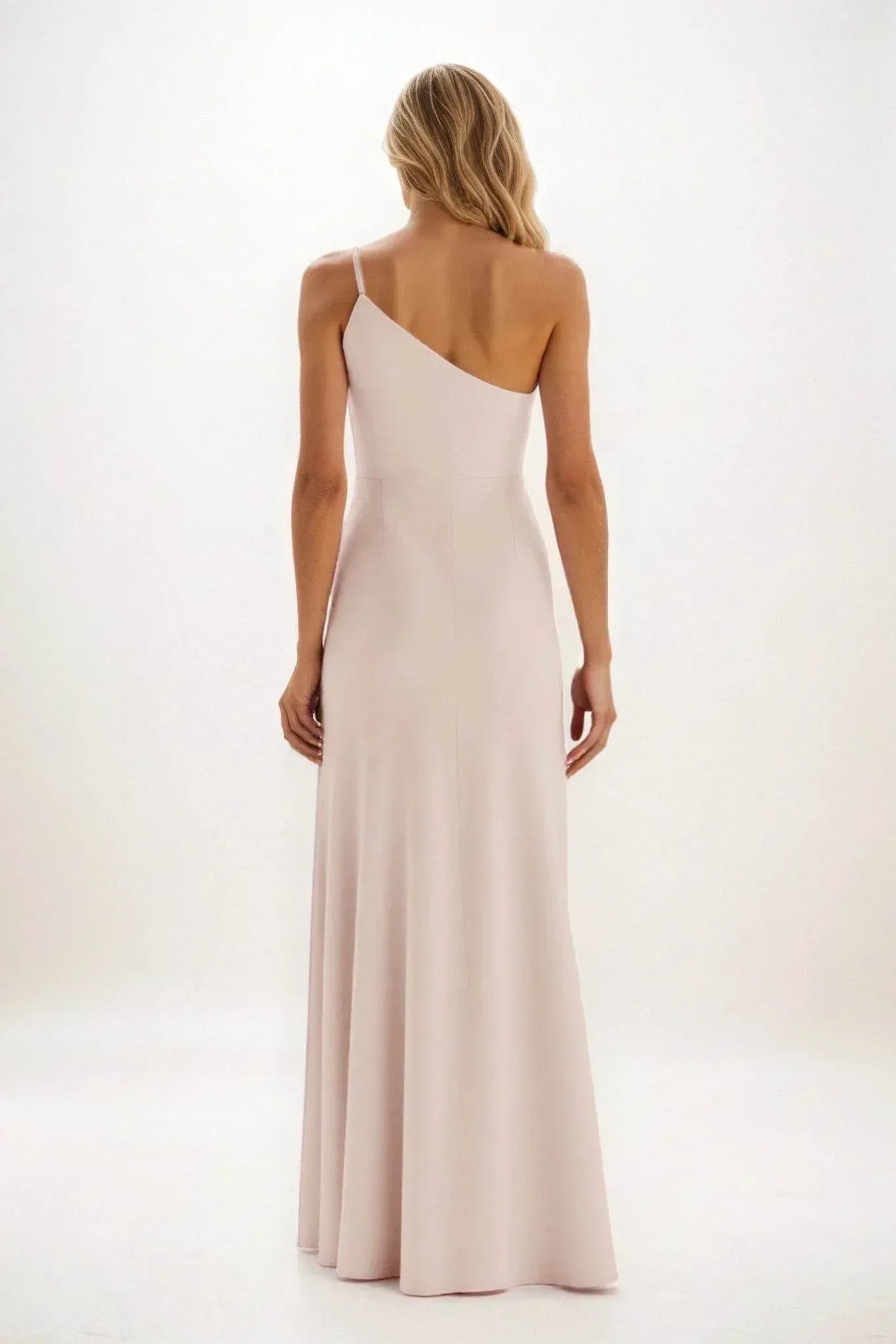 Sheath-Column Maxi Luxe Satin Dress CB084CS