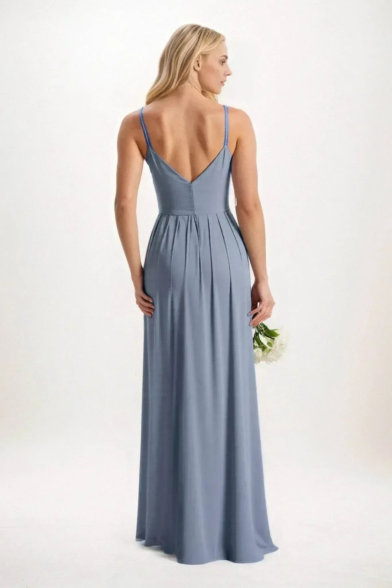 A-Line Maxi Luxe Satin Dress CB0844CS