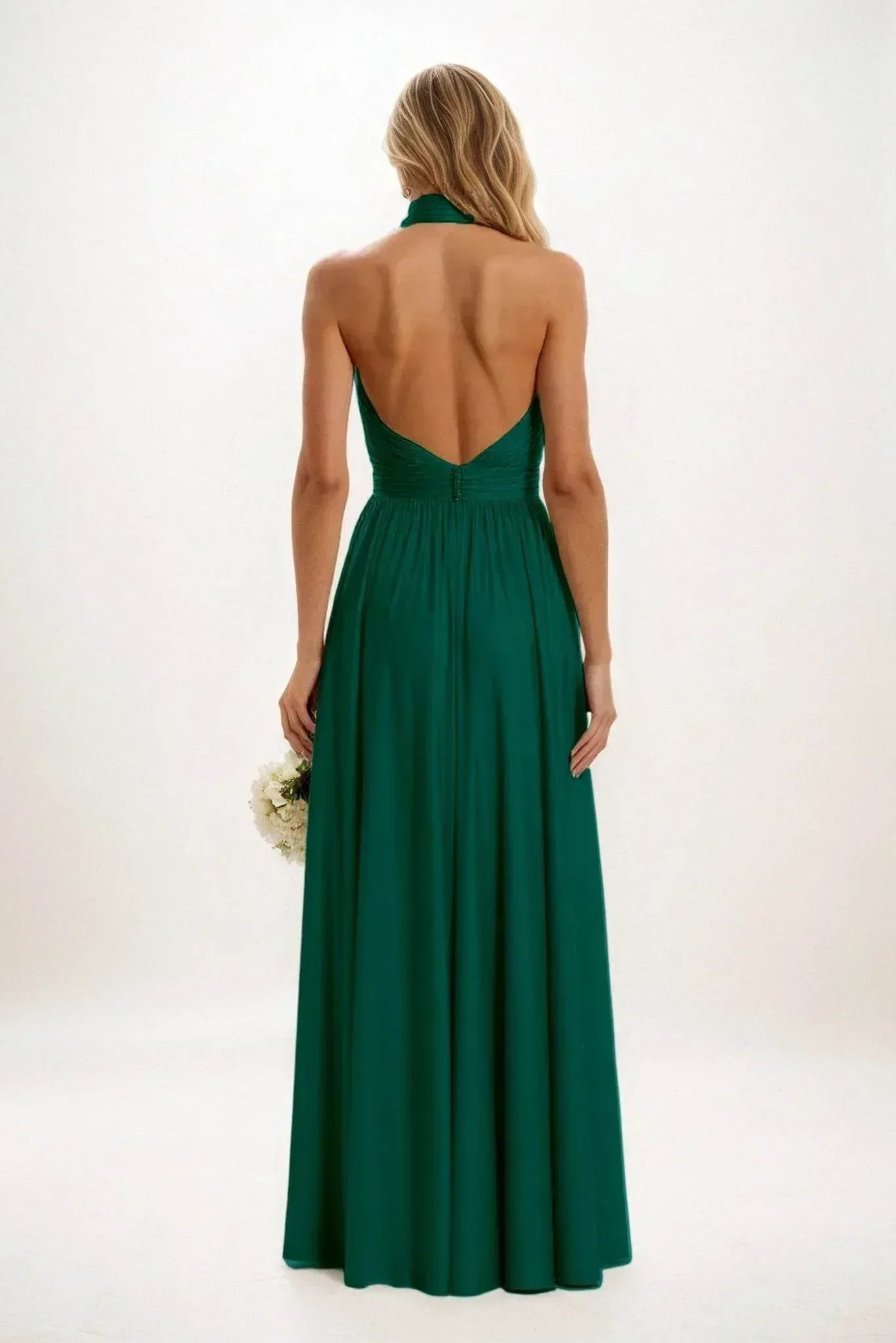 A-Line Maxi Luxe Satin Dress CB0852CS