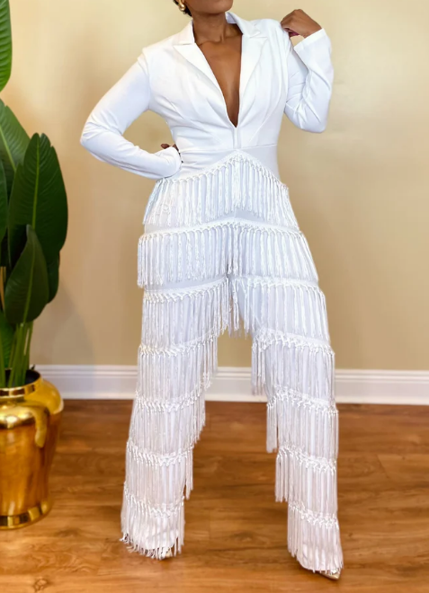 Chic Fringe Jumpsuit