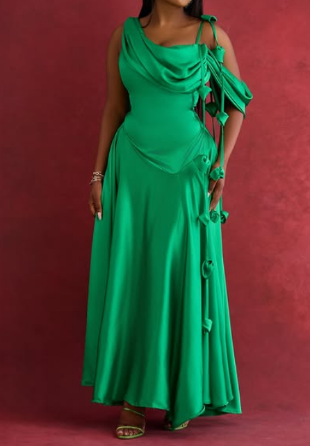 Flower Slim-Fit Strap Dress