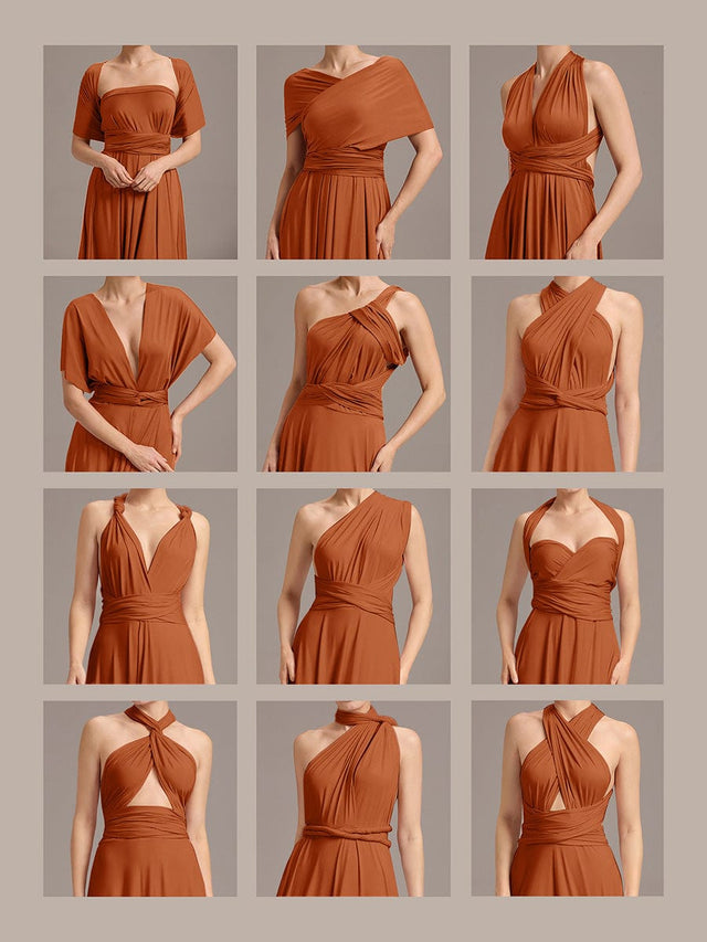 High-Stretch Soft Versatile Convertible Bridesmaid Dress