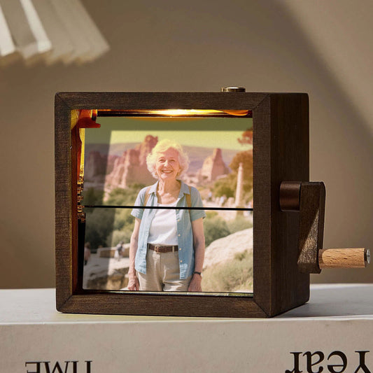 Custom Photo Flipbook Box Hand-crank Animation Machine Retirement Gift