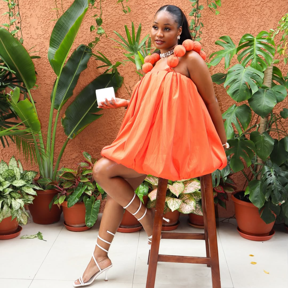 Ball-shaped Halter Puffy Dress