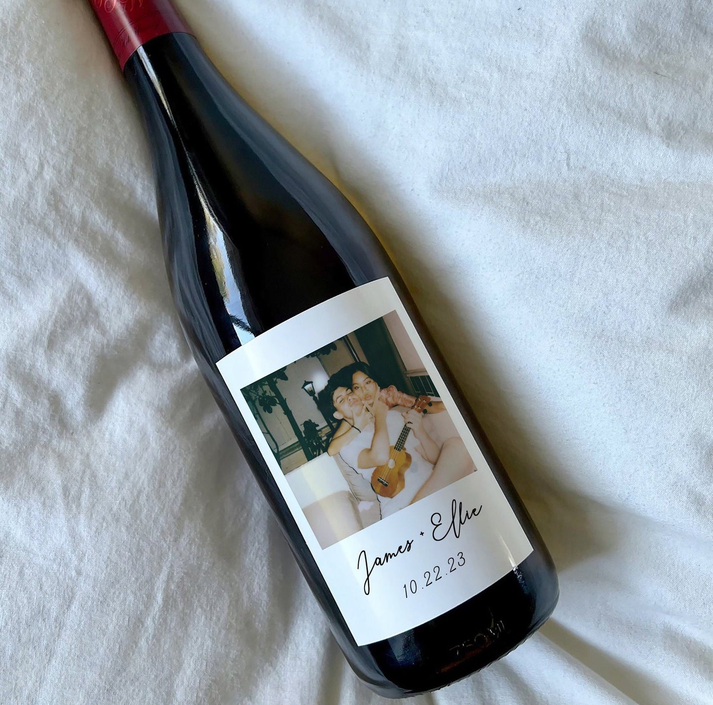 Custom Photo Wine Label