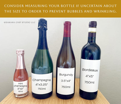 Custom Photo Wine Label