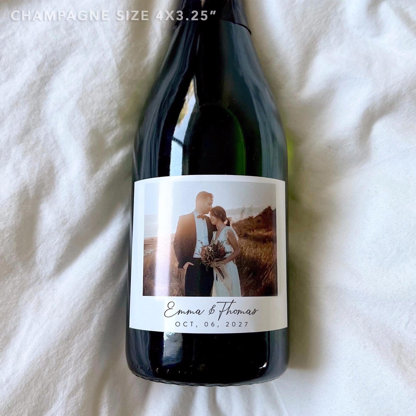 Custom Photo Wine Label